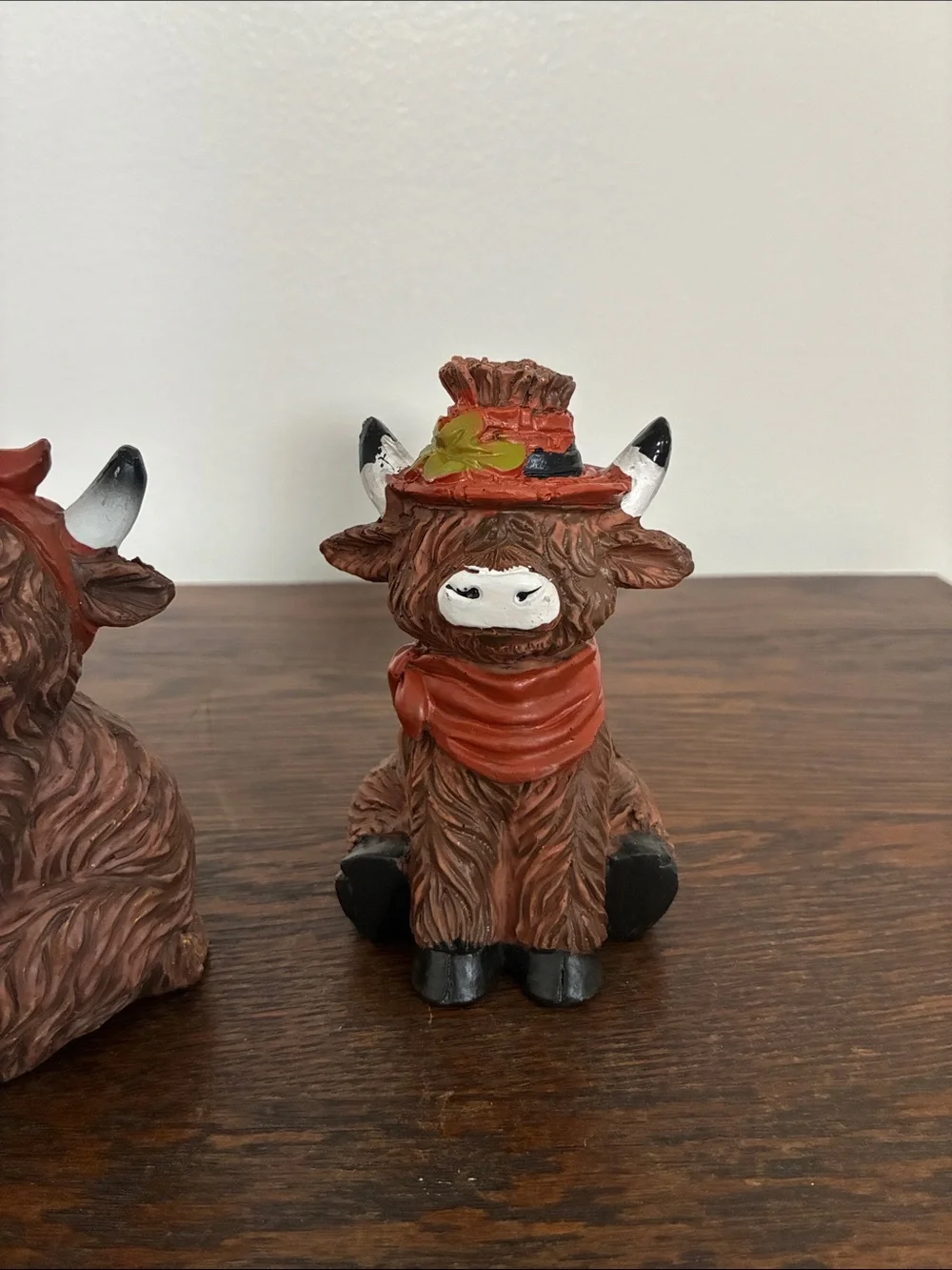 NWT- Set of 3- Fall Harvest- The rHighland Cow Figurines